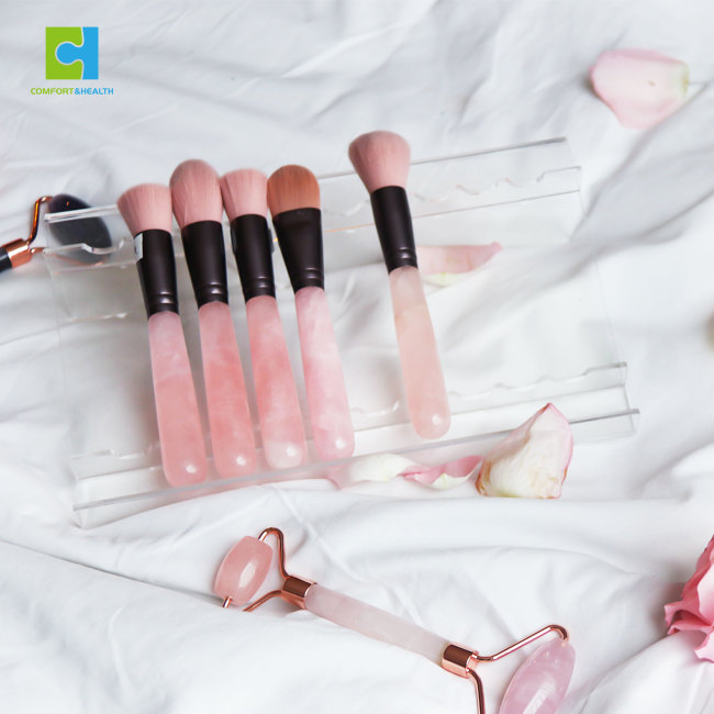 C&H Customized Design Natural Jade Facial Roller Gemstone Massager for Face Stone Roller Massage Best Gift