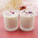 C&H Unique Design Seven Chakras Soy Wax Candle Rainbow Colored Clearly Glass Candle for Home Deco