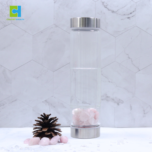 C&H Simple Crystal Water Bottles with Crystal and Gemstones for Gifts Wedding Souvenirs