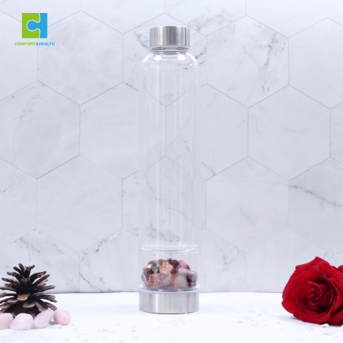 C&H Simple Crystal Water Bottles with Crystal and Gemstones for Gifts Wedding Souvenirs