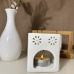 C&H Custom Logo Ceramic Essential Oil Burner Wholesale Home Decor Angel Embossed Color Aroma Candle Wax Melt Warmer