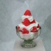 C&H Wedding Candle Strawberry Cream Candle Flower Cake Scented Wax Candle in Glass Cup Home Decoration Festivals Celebration