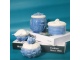 C&H Sea Style Blue Shell Ceramic Candle Jar Set Elegant Diy Logo Soy Wax Candle Set Gift Home Deco