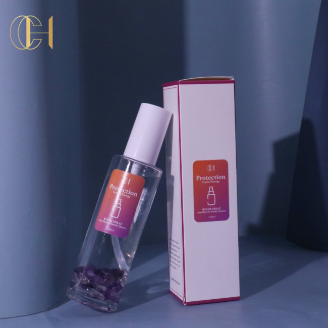 C&H Wholesale Customized Fragrance White Frosted Glass Mist air Freshener Home Linen Spray Elegant
