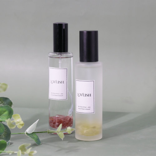 C&H Wholesale Customized Fragrance White Frosted Glass Mist air Freshener Home Linen Spray Elegant