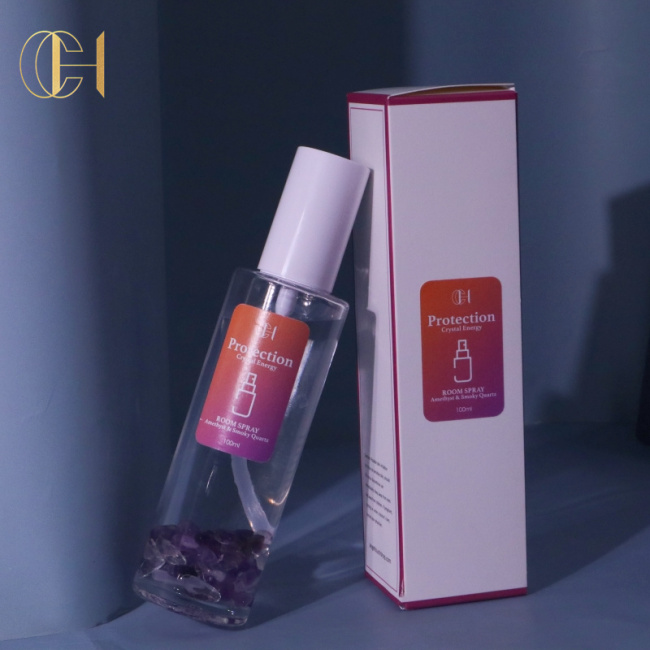 C&H Wholesale Customized Fragrance White Frosted Glass Mist air Freshener Home Linen Spray Elegant