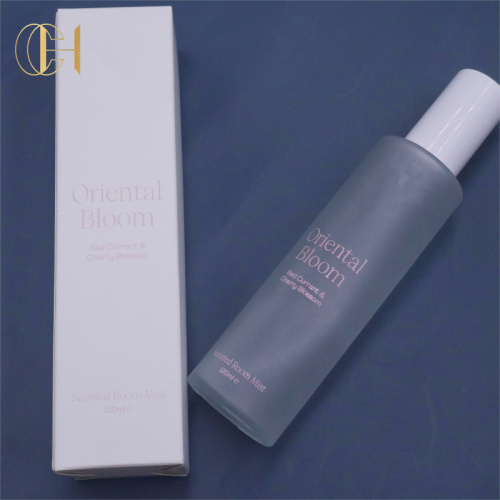 C&H Wholesale Customized Fragrance White Frosted Glass Mist air Freshener Home Linen Spray Elegant