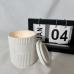 C&H High Quality Customized Logo Ceramic Candle Jar With Lid 40-60h Burning Soy Wax Ceramic Candle Container
