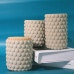 C&H Warehouse Price Round Uneven Candle Jar Home Spa Wax Candle Container Home Deco