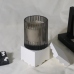 C&H Round Black Glass Candle Holder Small Custom Size Logo Black Candle Jars