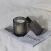 C&H Round Black Glass Candle Holder Small Custom Size Logo Black Candle Jars