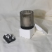 C&H Round Black Glass Candle Holder Small Custom Size Logo Black Candle Jars