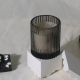 C&H Round Black Glass Candle Holder Small Custom Size Logo Black Candle Jars