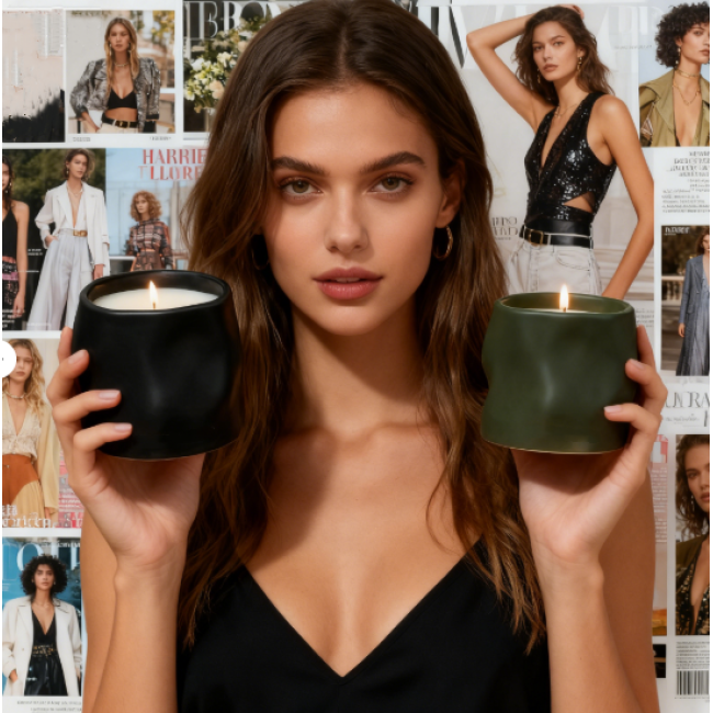 C&H Wholesale Bestselling Soy Wax Scented Candles Custom Brand Gift Box Set Various Colors Irregular Wax Candle