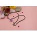 C&H Customized Sterling Silver Chain Natural Stone Beaded Necklace Multi Color Round Crystal Beaded Pendant Necklace