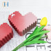 C&H Pink Heart Shape Candles Home Fragrance Cement Pink Heart Branded Candle Holder for Home Deco