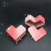 C&H Pink Heart Shape Candles Home Fragrance Cement Pink Heart Branded Candle Holder for Home Deco