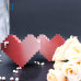 C&H Pink Heart Shape Candles Home Fragrance Cement Pink Heart Branded Candle Holder for Home Deco