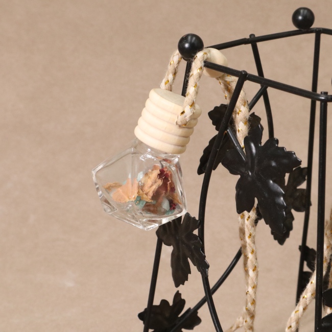 C&H Delicate Design Car Perfume Bottle 10ml Car Perfume Diffuser Bottle Car Perfume Bottle with Clips