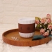C&H Home Decor Custom Moon Phase Theme Ceramic Soy Wax Candle Coffee Cup Shape Candle Jar
