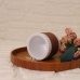 C&H Home Decor Custom Moon Phase Theme Ceramic Soy Wax Candle Coffee Cup Shape Candle Jar
