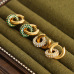 C&H Customized New Fashion Crystal Zircon Hoop Earring 18k Gold Plated Cubic Zircon Crystal Earring for Lady