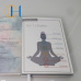 C&H Customizable Luxury Leather Cover Notebook Original Design Crystal Yoga Lover Custom Diary with Personalizable Inner Page