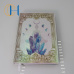 C&H Customizable Luxury Leather Cover Notebook Original Design Crystal Yoga Lover Custom Diary with Personalizable Inner Page