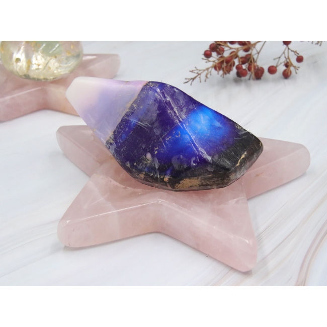 C&H Durable Pink Crystal Soap Rack Dish Bar Holder with Drain Hole Polished Craft Bathroom Decor Dream Craft