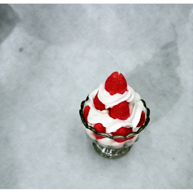 C&H Strawberry Cream Tower Handmade Soy Wax Scented Candle Private Label Scented Scented Candle For Gift