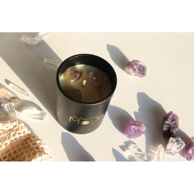 C&H Customized Logo Crystal Stone Soy Wax Candle Scented Candles Fragrance Oils Aromatherapy Aroma Candles With Boxs