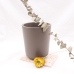 C&H Simple Custom Logo Home Deco Engraved Cement Candle Grey Large 1000g 35oz Empty Candle Jar