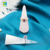 C&H Customized Design Natural Crystals Healing Stones Jewelry Hexagonal Prisms Ring Holder Selenite Crystal Jewelry Holder Stand