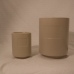 C&H Empty Ceramic Cement Round Reed Diffuser Bottle Scented Candle Jar Room Spray Set With Stopper