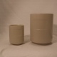 C&H Empty Ceramic Cement Round Reed Diffuser Bottle Scented Candle Jar Room Spray Set With Stopper