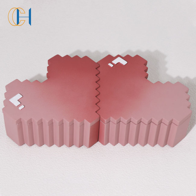 C&H Wholesale Heart Shape Home Decoration Customized Candle Custom logo Soy Wax Scented Cement Candle Valentine's Day Gift