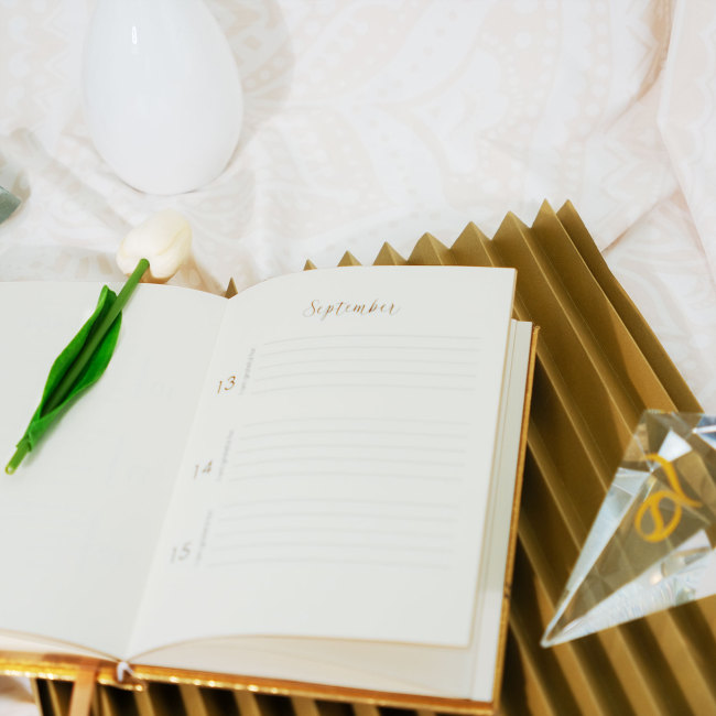 C&H Customized A6 Daily Schedule Book Blank Pages Universal Planner for Hospitality Business Healthcare Perfect Record Book