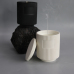 C&H Customized Scented Soy Wax Candle Jar With Lid Ceramic Vertical Grain Candle for Home Deco