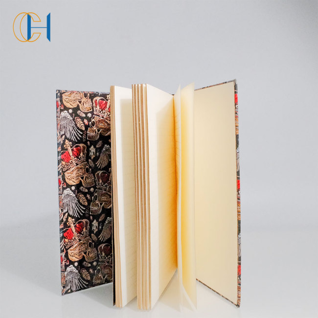 C&H Logo Customized Crystal-Inlaid Embroidered Journal for Business Symposium Attendees Notebook