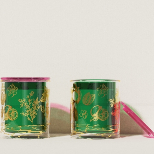 C&H Hot Sale Christmas Custom Logo Cylindrical Aromatherapy Smokeless Candle Romantic Scented Candles with Gift Box