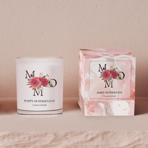 C&H Hot Sale Christmas Custom Logo Cylindrical Aromatherapy Smokeless Candle Romantic Scented Candles with Gift Box