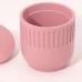 C&H New Nordic Design Custom Concrete Empty Candle Jar With Lid Colored Pink Yellow Candle Jar