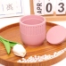 C&H New Nordic Design Custom Concrete Empty Candle Jar With Lid Colored Pink Yellow Candle Jar
