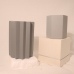 C&H Modern Concrete Cement Candle Holder Geometric Design Minimalist Home Decor for Living Room Luxury Gift Private Label