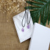 C&H Customized Design Purple natural stone necklace Handmade Healing Stone Pendant Necklace For Gift