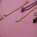 C&H Customized Design Hand-Wrapped Hexagonal Pendant Necklace Natural Stone Crystal Bullet Point Wirework Jewelry