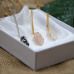 C&H Customized Design Hand-Wrapped Hexagonal Pendant Necklace Natural Stone Crystal Bullet Point Wirework Jewelry