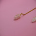 C&H Customized Design Hand-Wrapped Hexagonal Pendant Necklace Natural Stone Crystal Bullet Point Wirework Jewelry