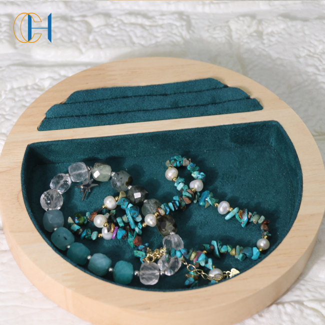 C&H Hot Selling Irregular Crystal Beads Bracelet Elastic String Double Layered Crystal Beaded Bracelet Sets