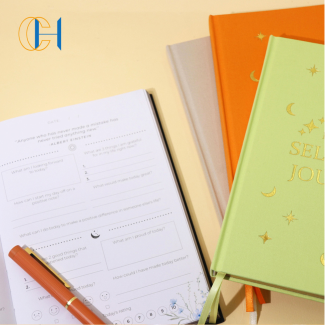 C&H Customizable Daily Self Care Journal Bespoke Cover Inner Pages Wellness Notebook